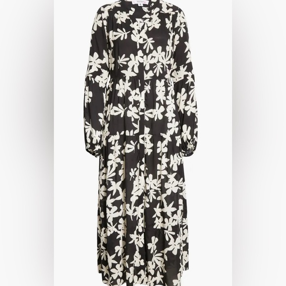 NWOT Lemlem Sea Floral Long Sleeve Shirtdress - Picture 5 of 16